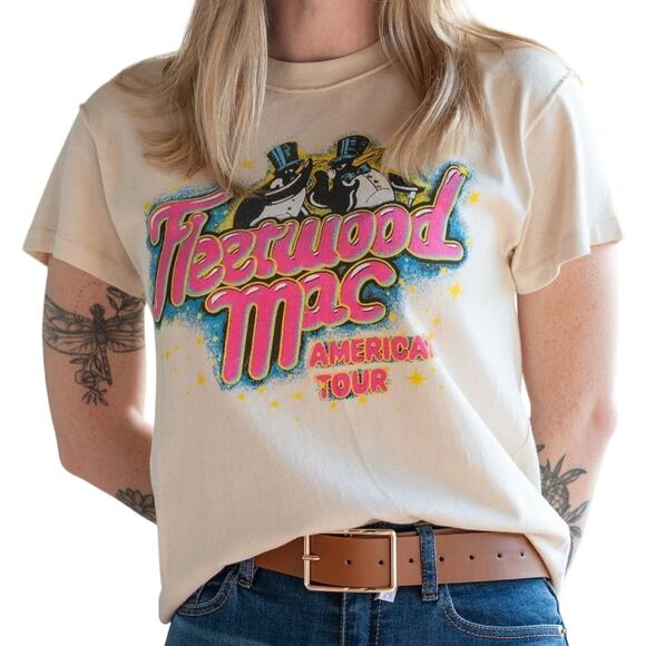 DAYDREAMER Fleetwood Mac American Tour Reverse Tour Tee New without Tag MSRP $98 - Picture 1 of 12
